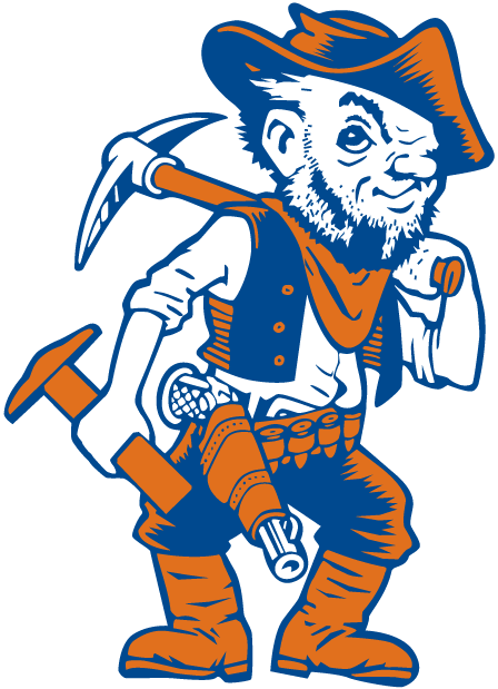 UTEP Miners 0-1991 Mascot Logo t shirts DIY iron ons